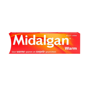 Een doosje Midalgan Warm 60 gram