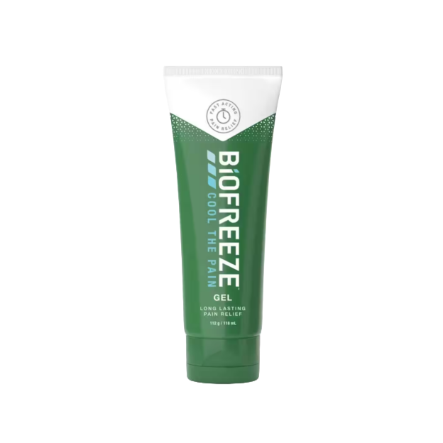 Een tube biofreeze met een inhoud van 118 ml