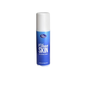 Een claen skin spray pre-taping.
