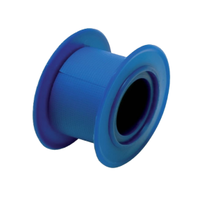 De detecteerbare hechtpleister in het blauw.