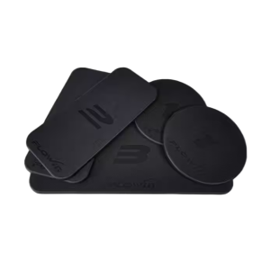 Een flowin pro pad set met pads in verschillende vormen en maten