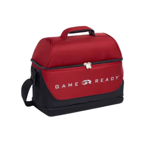 Een rood-zwarte game ready draagtas.