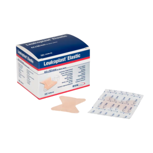 Een doosje met daarin de leukopast elastic vingertoppleisters