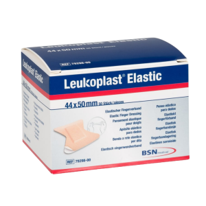 Het verpakkingsdoosje van de leukoplast vingertoppleister