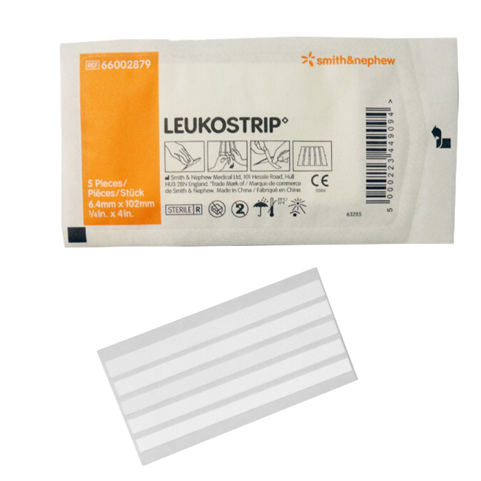 Leukostrip hechtstrip zakje met het losse product eronder