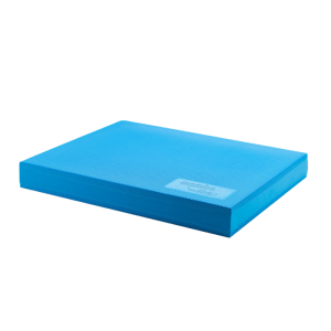 Een Mambo Max Balance Pad in de kleur blauw met een afmeting van 47x39x6cm.