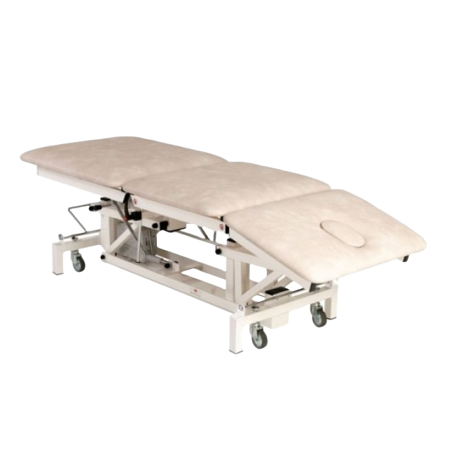 Een witte massagetafel practical 3E