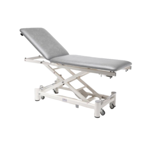 De grijze massagetafel Praxis 2 Elite