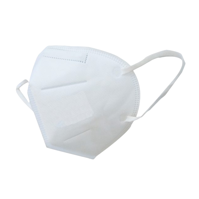 Een wit mondkapje KN95