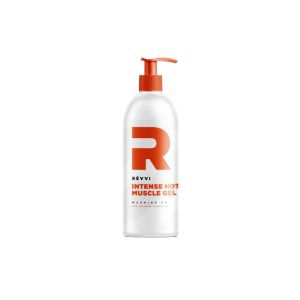 Een fles Revvi Intense Hot met pomp