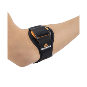 De Orliman epitec fix elleboogbrace om een pasvorm arm