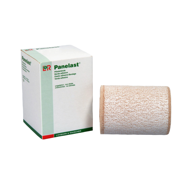 Een verpakkingsdoosje van de Panelast met ernaast een rol Panelast