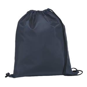Een donkerblauw tasje van polyester