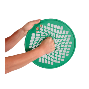 een groen power web met daarin een knijpende hand
