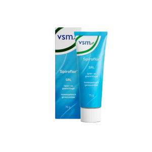 Een tube van VSM gevuld met 75ml spiroflor gel.