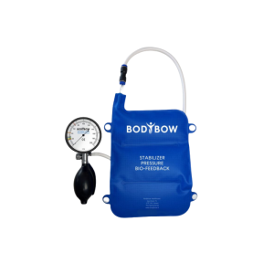 Een blauwe Biofeedback uit de verpakking.
