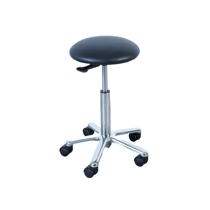 Een zwarte tabouret Saar