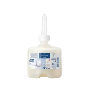 de tork s2 premium milde liquid soap in een verpakking van 475 ml