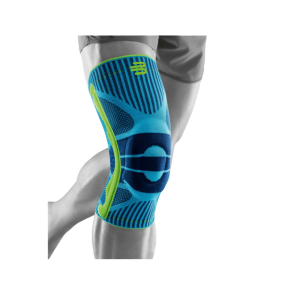 De Bauerfeind sport knee support om een pasvorm knie