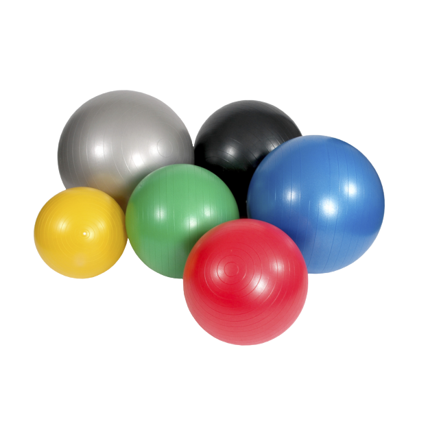 6 Mambo balansballen in verschillende kleuren en afmetingen