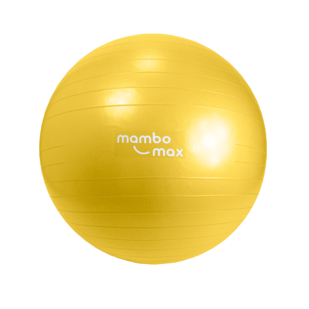 Een Mambo balansbal geel met een diameter van 45cm