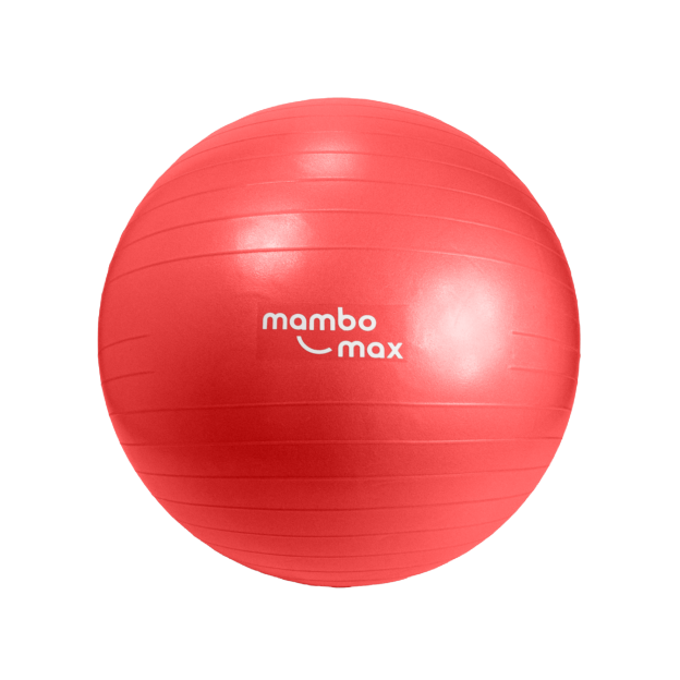 Een Mambo balansbal rood met een diameter van 55cm