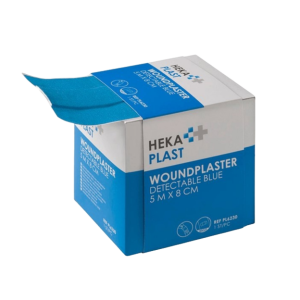 Een doosje met daarin een wondpleister haccp detecteerbaar van 500x8cm