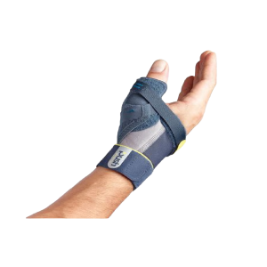 een push sports duimbrace om een pasvorm hand