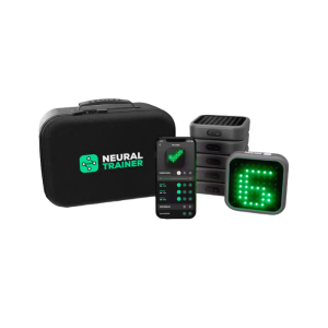 Een Neural Trainer koffer, app en 6 losse stuks