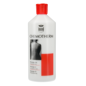 vooraanzicht van Chemotherm Massage Olie 500 ml