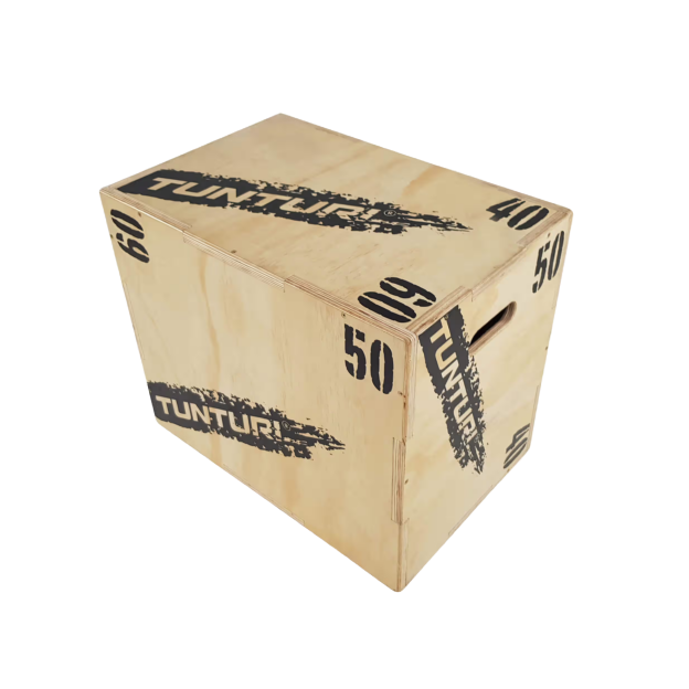 De Tunturi plyo box hout.
