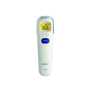 Een OMRON Gentle Temp 720 thermometer.