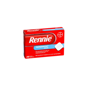Een Rennie product doosje van 48 stuks