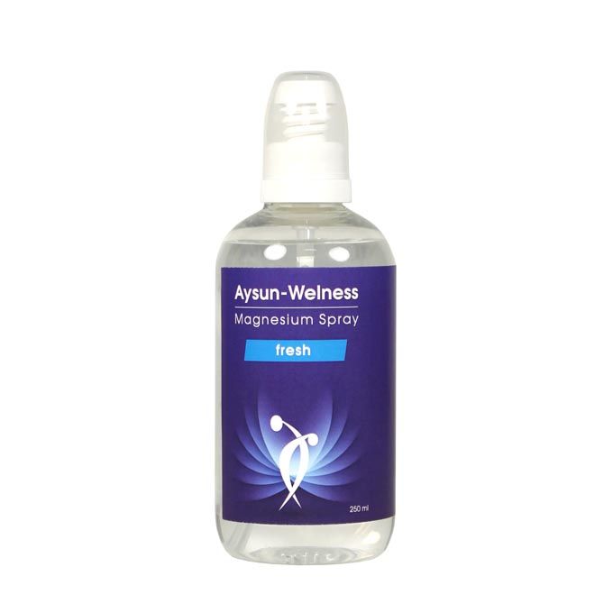 Een flesje met daarin 250ml aan magnesium spray