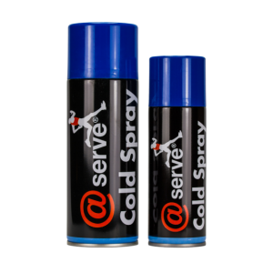 Één bus coldspray van 400ml naast een bus van 200ml