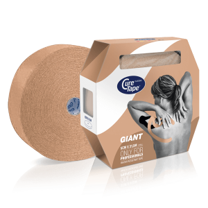 Een rol Curetape classic giant in de kleur beige