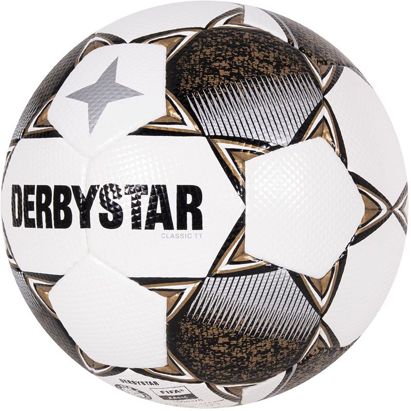De derbystar classic TT met zwart/goude vlakken.
