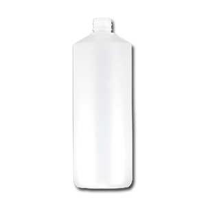 Een lege dispenserfles met een inhoud van 1000ml.