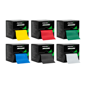 6 dozen met daarin Moves oefenbanden van 22,5 in verschillende kleuren