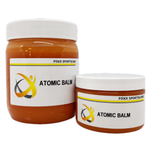 De Foxx Atomic balm in 125 en 375 gram.