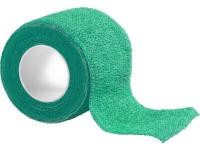 Een groene pure2improve sock wrap van 5cm x 4,5mtr