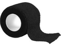 Een zwarte pure2improve sock wrap 5cm x 4,5 mtr