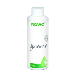 Een fles Röwo Basis Massageolie van 1 liter