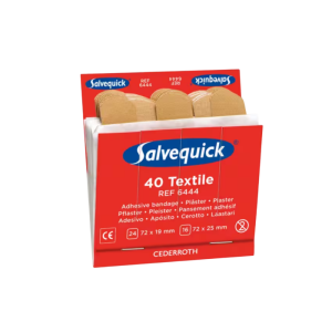 Een doosje Salvequick 6444 Textielpleisters van 40 stuks