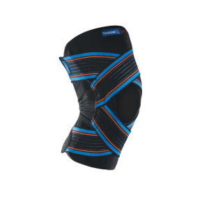 Een Thuasne kniebrace sport met banden
