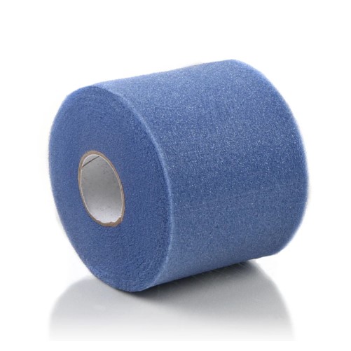 Een blauwe rol unedrwrap van 7cmx27m