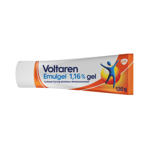 Een tube Voltaren 1,16% van 60 gram