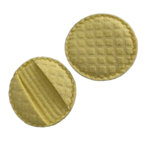 Twee circulare pads van epte