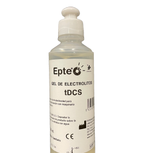 een flesje met daarin 250ml high conductivity gel van epte
