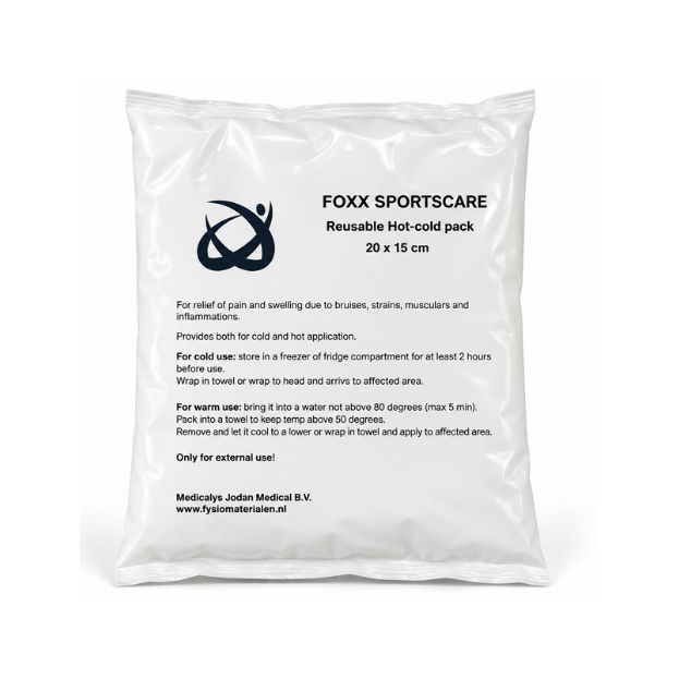 Een hot-cold pack met een grootte van 15 x 20 cm